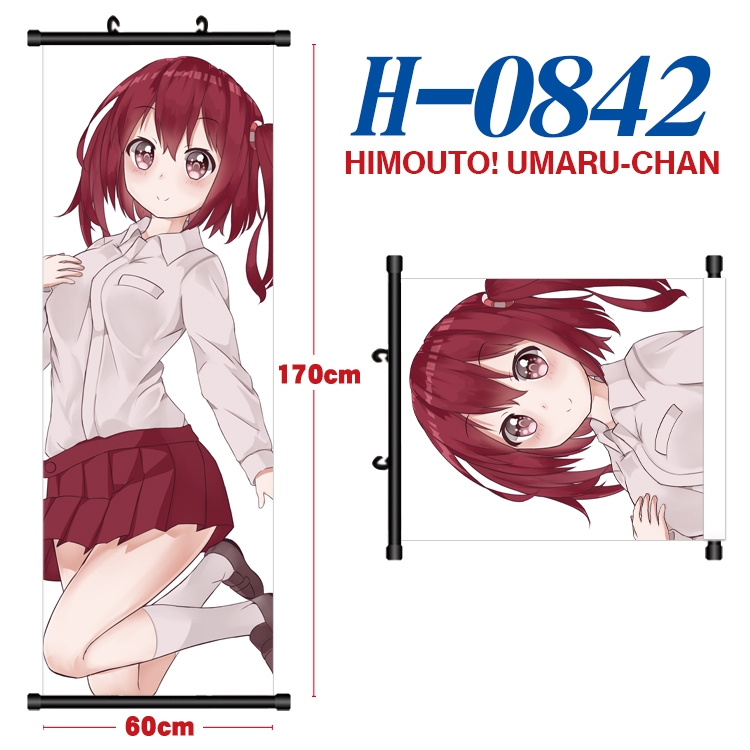 Himouto! Umaru-chan Anime Plastic pole cloth painting Wall Scroll 60X170CM H-0842