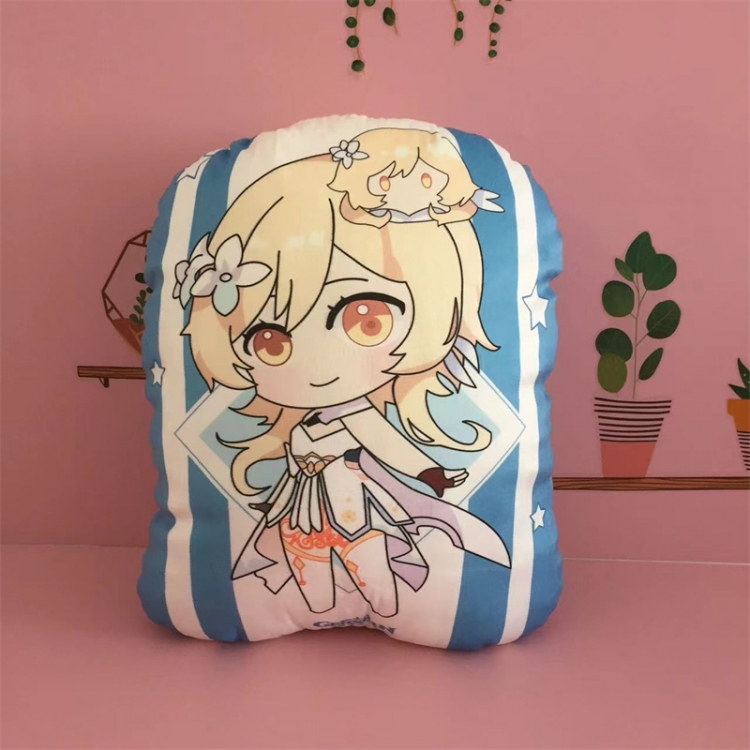 Genshin Impact Anime Color background plush pillow nap cushion