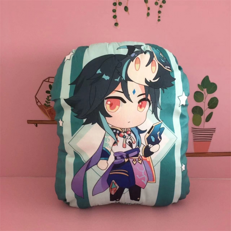 Genshin Impact Anime Color background plush pillow nap cushion