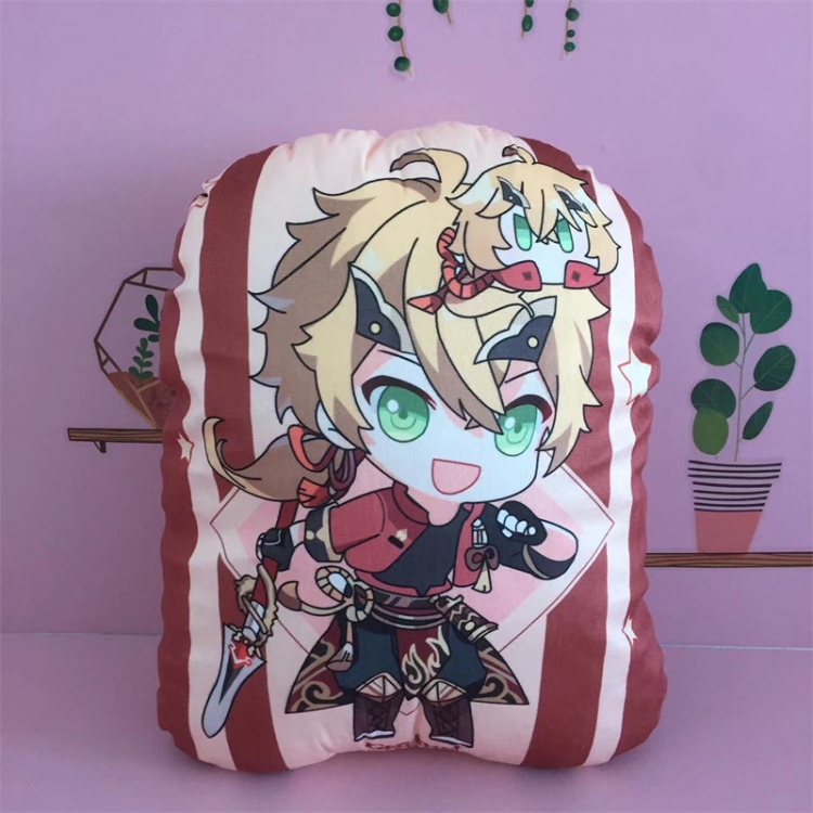 Genshin Impact Anime Color background plush pillow nap cushion