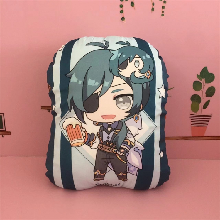 Genshin Impact Anime Color background plush pillow nap cushion