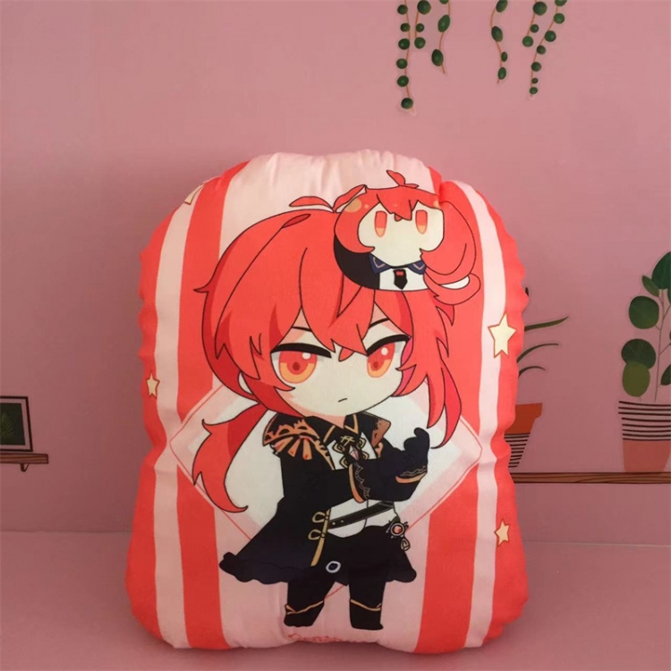 Genshin Impact Anime Color background plush pillow nap cushion