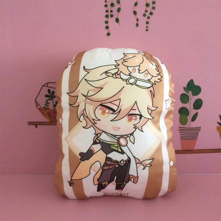 Genshin Impact Anime Color background plush pillow nap cushion