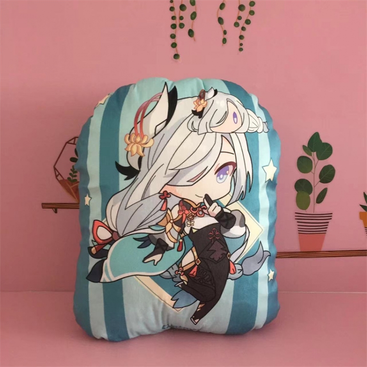 Genshin Impact Anime Color background plush pillow nap cushion