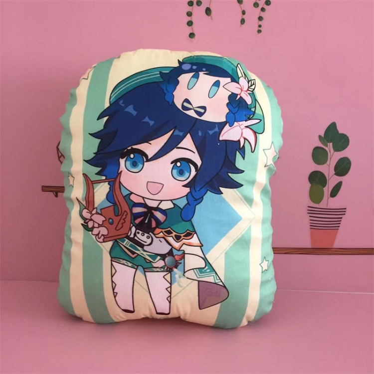 Genshin Impact Anime Color background plush pillow nap cushion