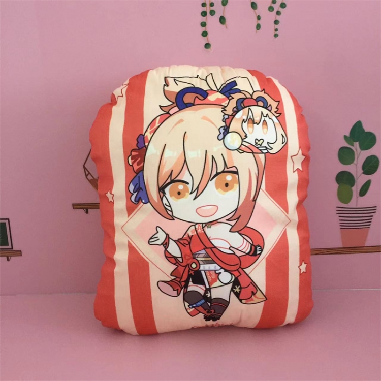 Genshin Impact Anime Color background plush pillow nap cushion