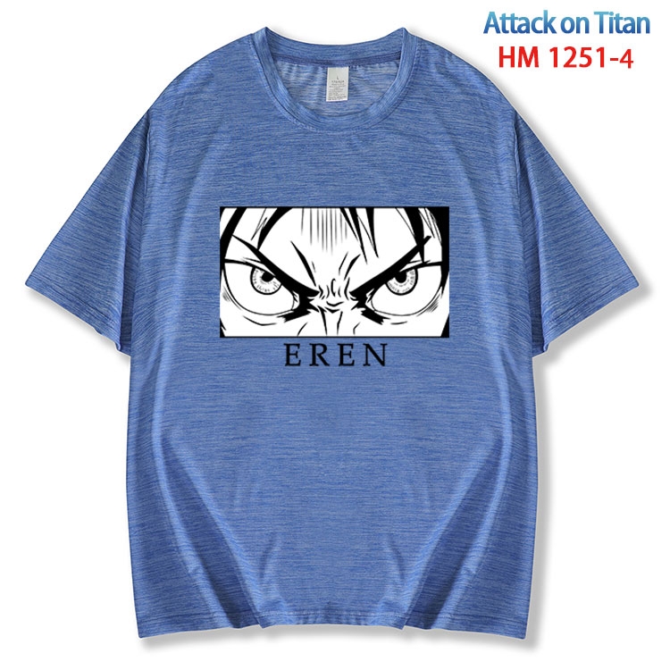 Shingeki no Kyojin ice silk cotton loose and comfortable T-shirt from XS to 5XL  BS 1251 4