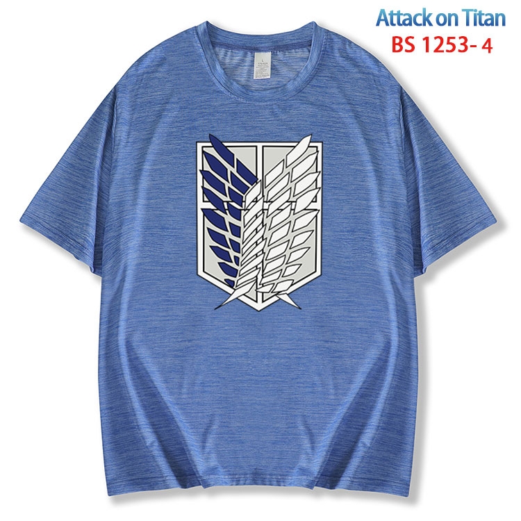 Shingeki no Kyojin ice silk cotton loose and comfortable T-shirt from XS to 5XL  BS 1253 4