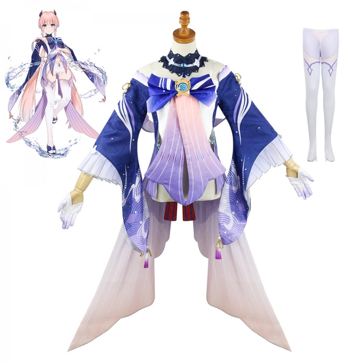 Genshin Impact Anime cosplay costume full set of performance clothes  XS-3XL a set of 9  price for 2 pcs