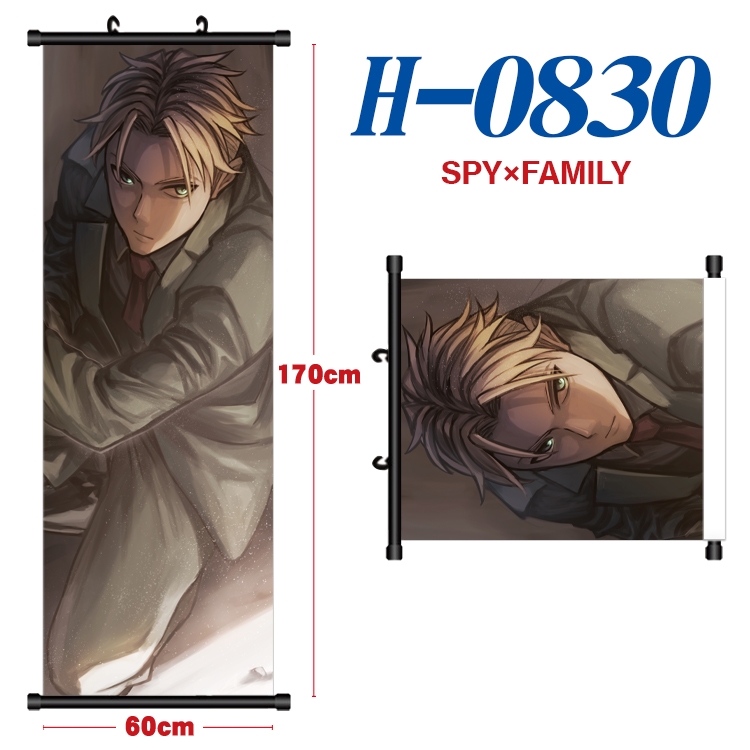 SPY×FAMILY  Black plastic rod cloth hanging canvas painting 60x170cm H-0830