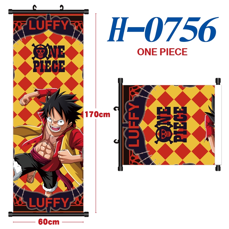 One Piece Black plastic rod cloth hanging canvas painting 60x170cm H-0756