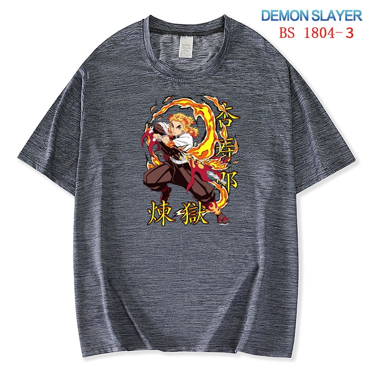 Demon Slayer Kimets ice silk cotton loose and comfortable T-shirt from XS to 5XL BS-1804-3