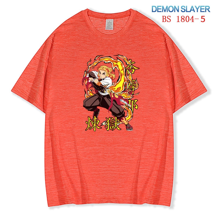 Demon Slayer Kimets ice silk cotton loose and comfortable T-shirt from XS to 5XL BS-1804-5