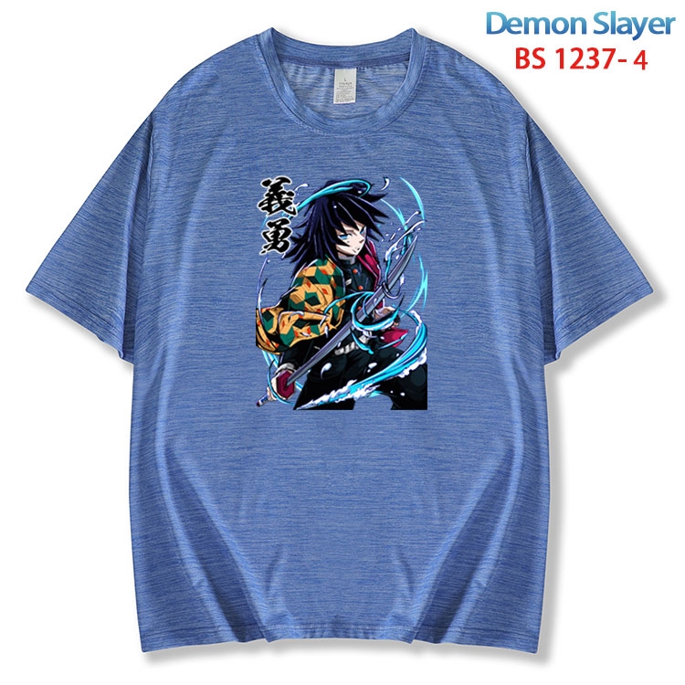 Demon Slayer Kimets ice silk cotton loose and comfortable T-shirt from XS to 5XL BS 1237 4