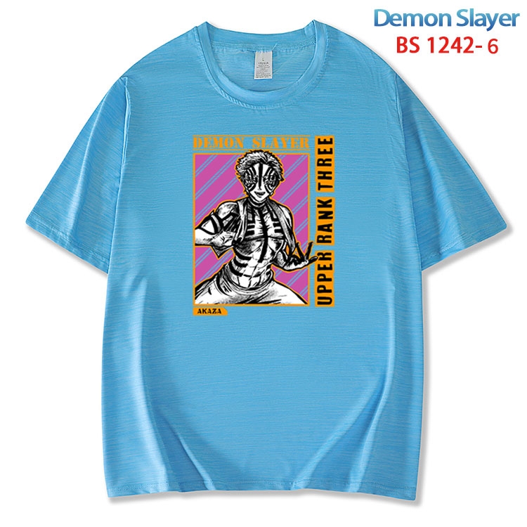 Demon Slayer Kimets ice silk cotton loose and comfortable T-shirt from XS to 5XL  BS 1242 6