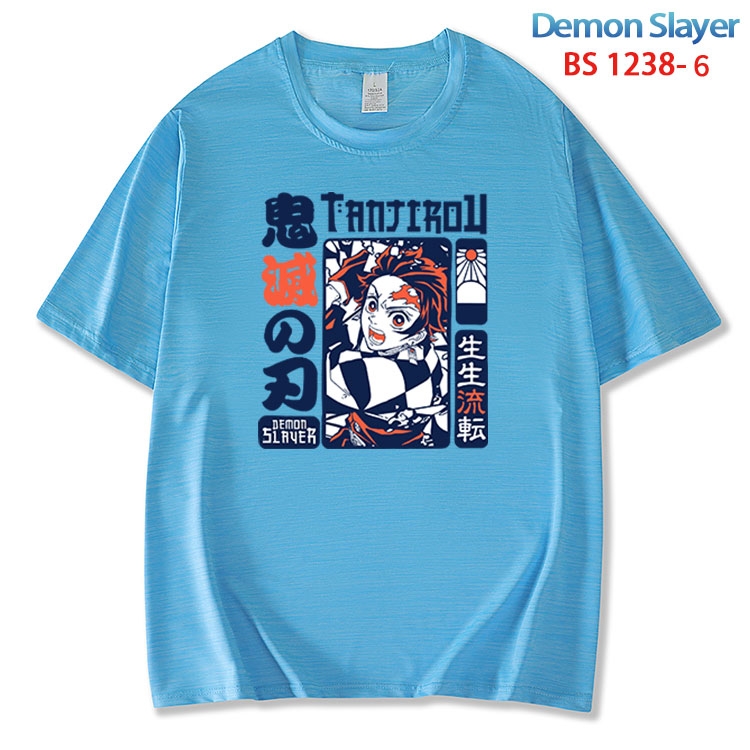 Demon Slayer Kimets ice silk cotton loose and comfortable T-shirt from XS to 5XL BS 1238 6