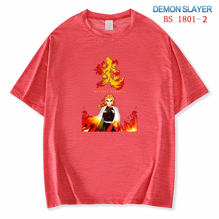 Demon Slayer Kimets ice silk cotton loose and comfortable T-shirt from XS to 5XL  BS-1801-2