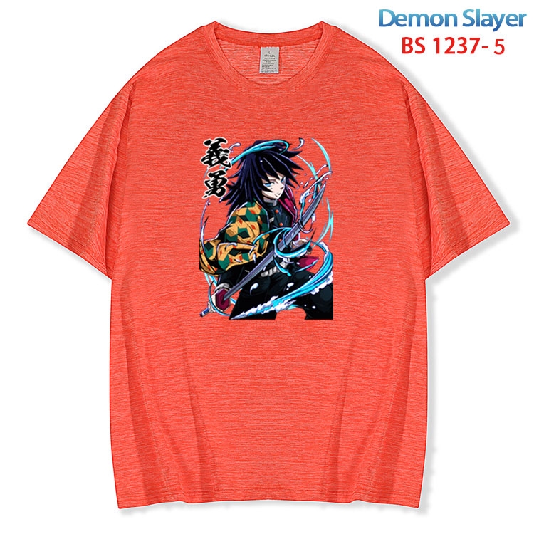 Demon Slayer Kimets ice silk cotton loose and comfortable T-shirt from XS to 5XL BS 1237 5