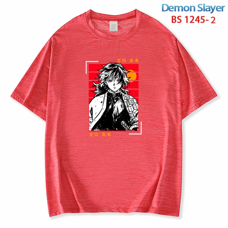 Demon Slayer Kimets ice silk cotton loose and comfortable T-shirt from XS to 5XL