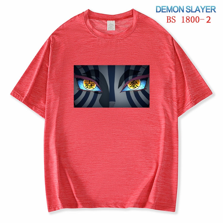 Demon Slayer Kimets ice silk cotton loose and comfortable T-shirt from XS to 5XL BS-1800-2