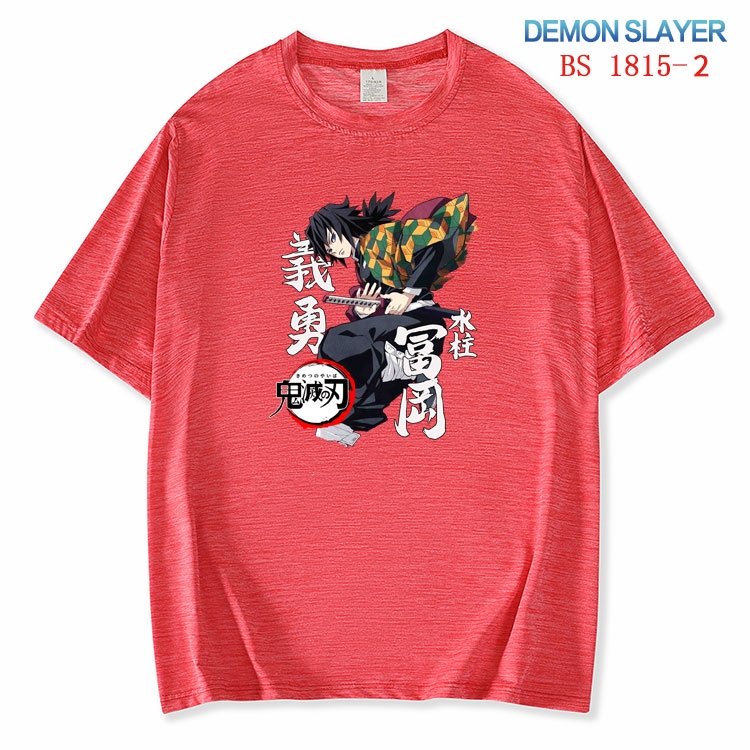 Demon Slayer Kimets ice silk cotton loose and comfortable T-shirt from XS to 5XL BS-1815-2