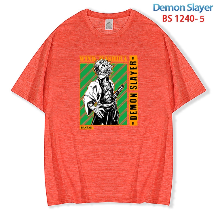 Demon Slayer Kimets ice silk cotton loose and comfortable T-shirt from XS to 5XL