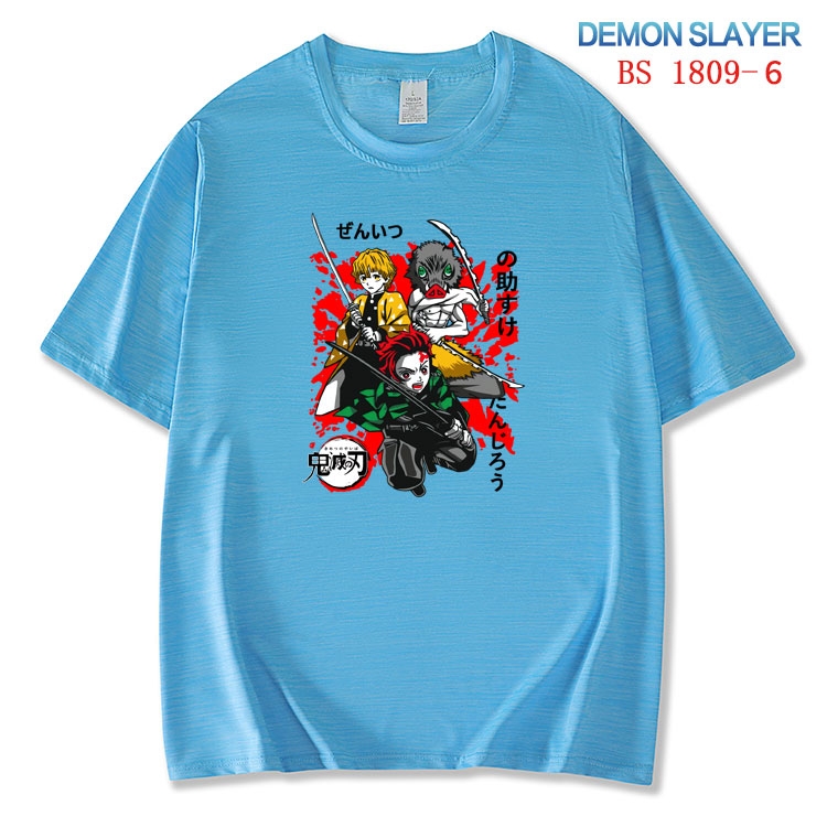 Demon Slayer Kimets ice silk cotton loose and comfortable T-shirt from XS to 5XL