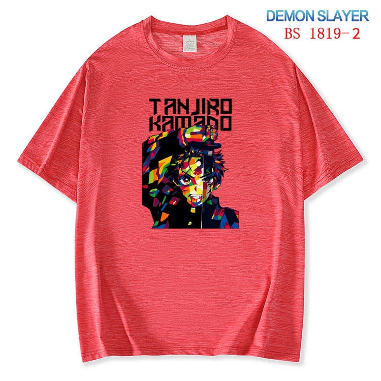 Demon Slayer Kimets ice silk cotton loose and comfortable T-shirt from XS to 5XL