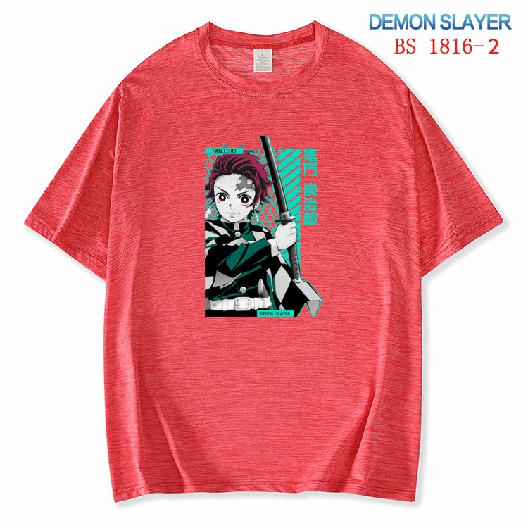 Demon Slayer Kimets ice silk cotton loose and comfortable T-shirt from XS to 5XL