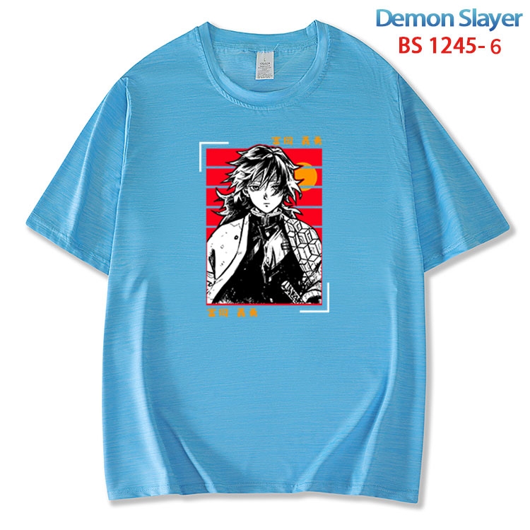 Demon Slayer Kimets ice silk cotton loose and comfortable T-shirt from XS to 5XL