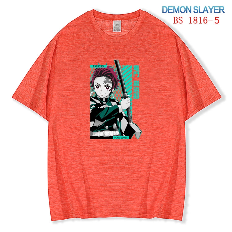 Demon Slayer Kimets ice silk cotton loose and comfortable T-shirt from XS to 5XL