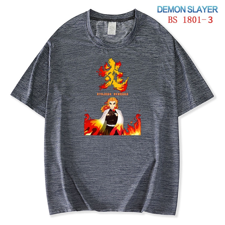 Demon Slayer Kimets ice silk cotton loose and comfortable T-shirt from XS to 5XL