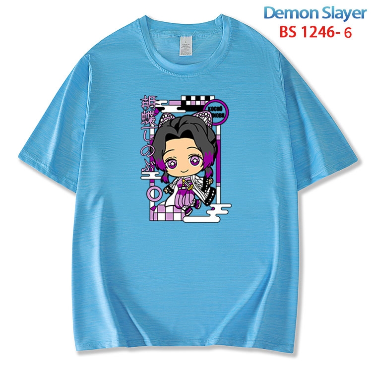 Demon Slayer Kimets ice silk cotton loose and comfortable T-shirt from XS to 5XL