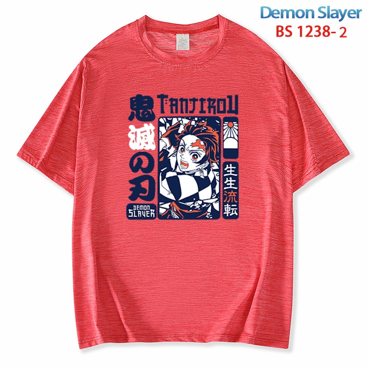 Demon Slayer Kimets ice silk cotton loose and comfortable T-shirt from XS to 5XL