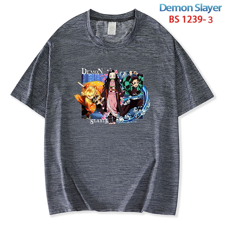 Demon Slayer Kimets ice silk cotton loose and comfortable T-shirt from XS to 5XL