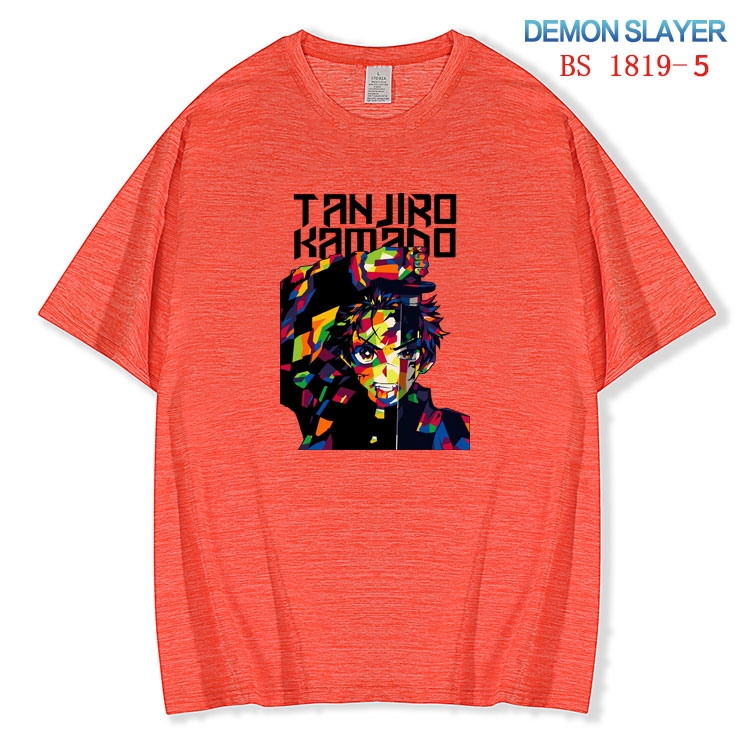 Demon Slayer Kimets ice silk cotton loose and comfortable T-shirt from XS to 5XL