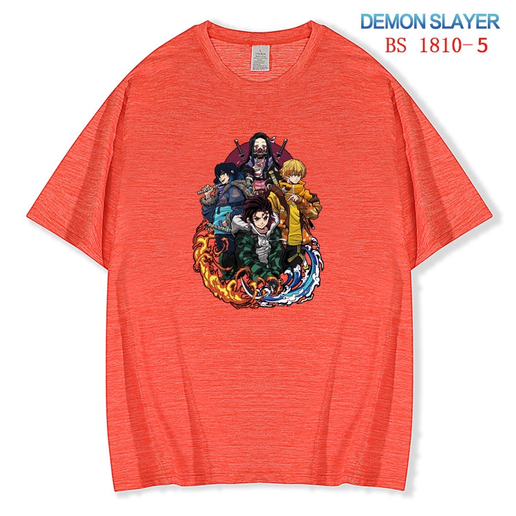 Demon Slayer Kimets ice silk cotton loose and comfortable T-shirt from XS to 5XL