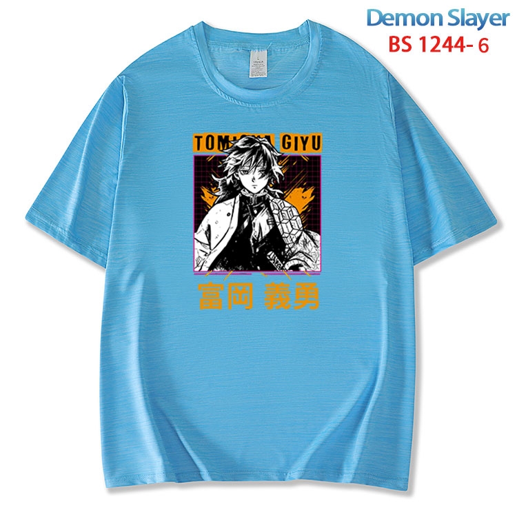 Demon Slayer Kimets ice silk cotton loose and comfortable T-shirt from XS to 5XL