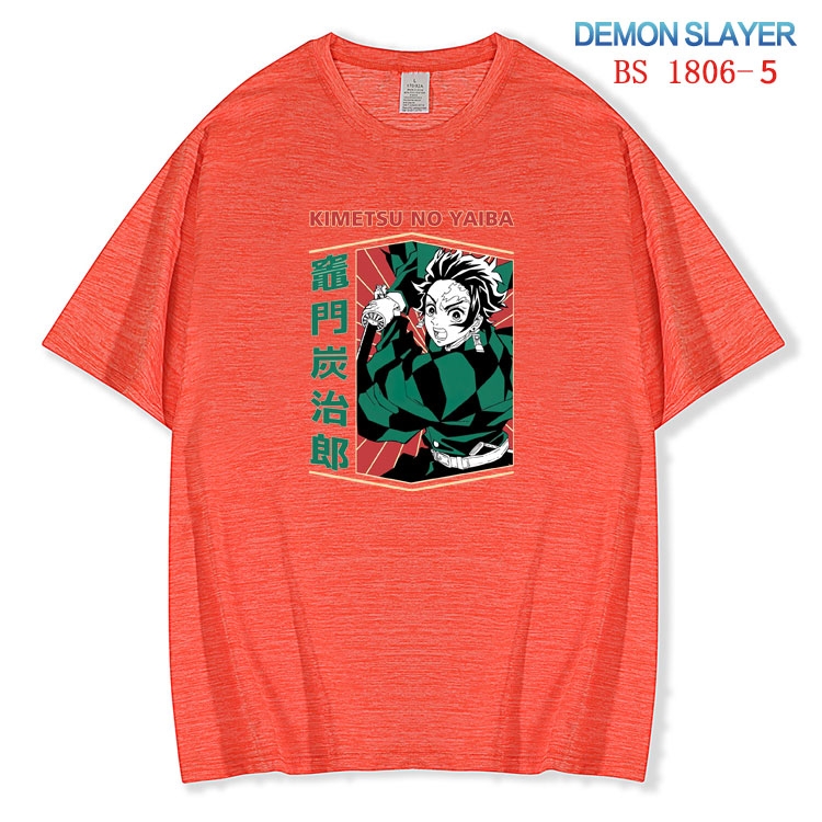 Demon Slayer Kimets ice silk cotton loose and comfortable T-shirt from XS to 5XL