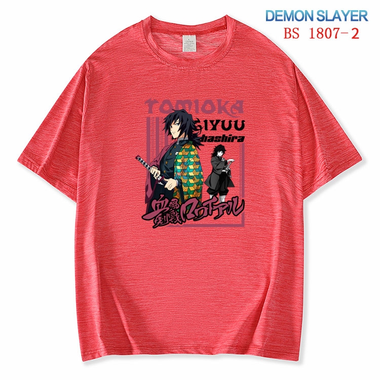 Demon Slayer Kimets ice silk cotton loose and comfortable T-shirt from XS to 5XL