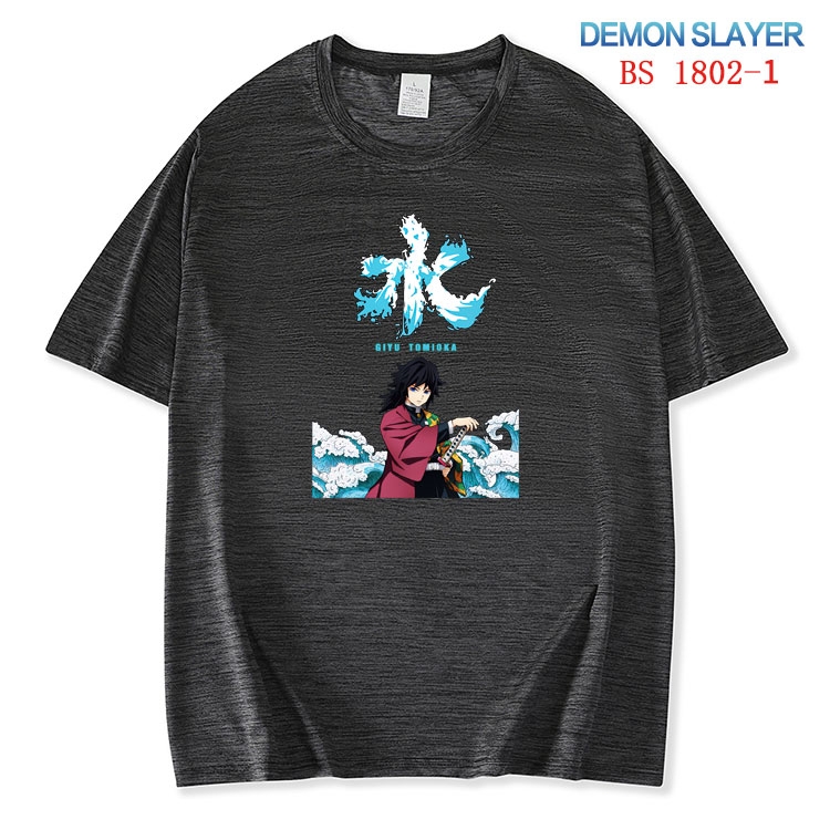 Demon Slayer Kimets  ice silk cotton loose and comfortable T-shirt from XS to 5XL  BS-1802-1