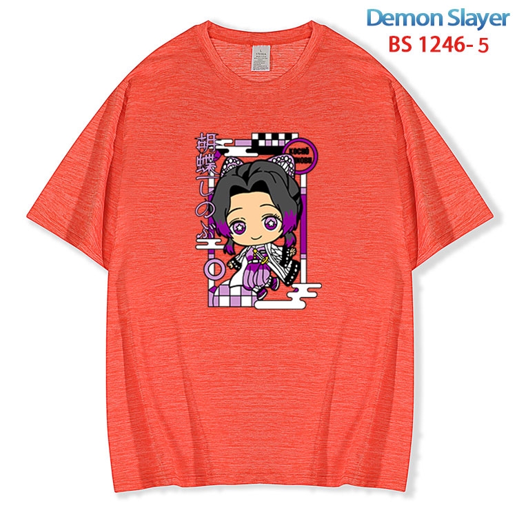 Demon Slayer Kimets  ice silk cotton loose and comfortable T-shirt from XS to 5XL BS 1246 5