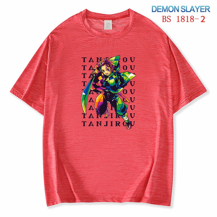 Demon Slayer Kimets  ice silk cotton loose and comfortable T-shirt from XS to 5XL BS-1818-2