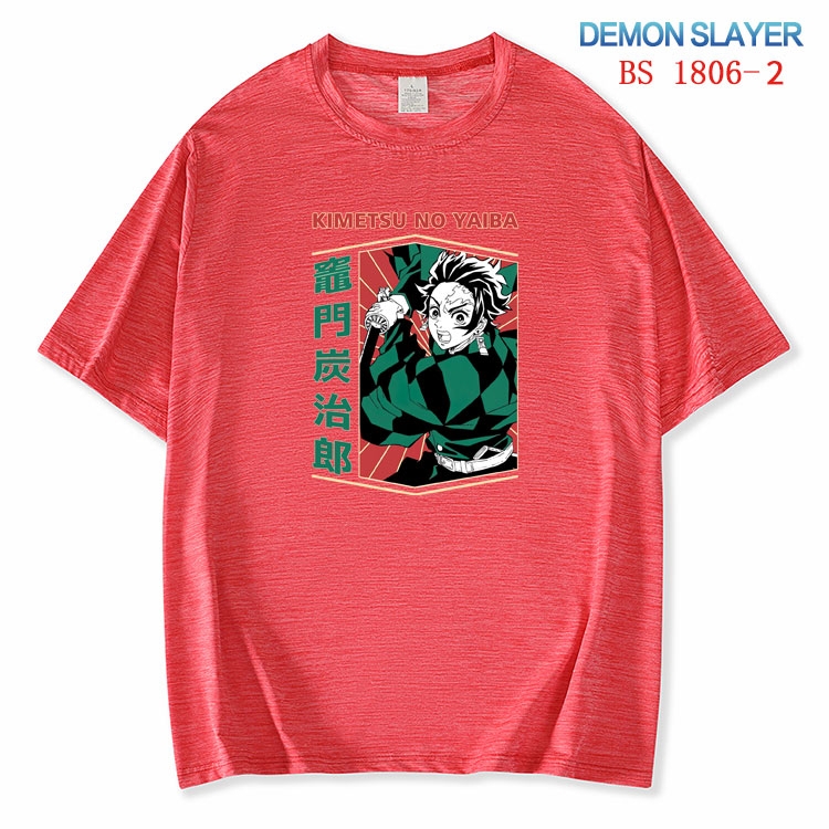 Demon Slayer Kimets  ice silk cotton loose and comfortable T-shirt from XS to 5XL BS-1806-2