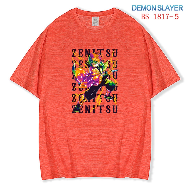 Demon Slayer Kimets  ice silk cotton loose and comfortable T-shirt from XS to 5XL BS-1817-5