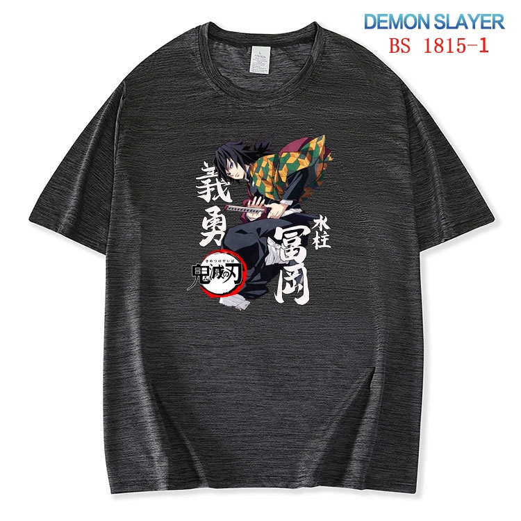 Demon Slayer Kimets  ice silk cotton loose and comfortable T-shirt from XS to 5XL  BS-1815-1