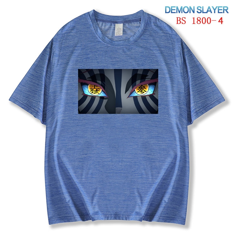 Demon Slayer Kimets  ice silk cotton loose and comfortable T-shirt from XS to 5XL BS-1800-4