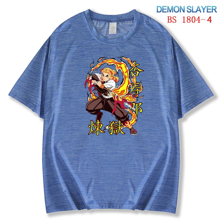 Demon Slayer Kimets  ice silk cotton loose and comfortable T-shirt from XS to 5XL  BS-1804-4