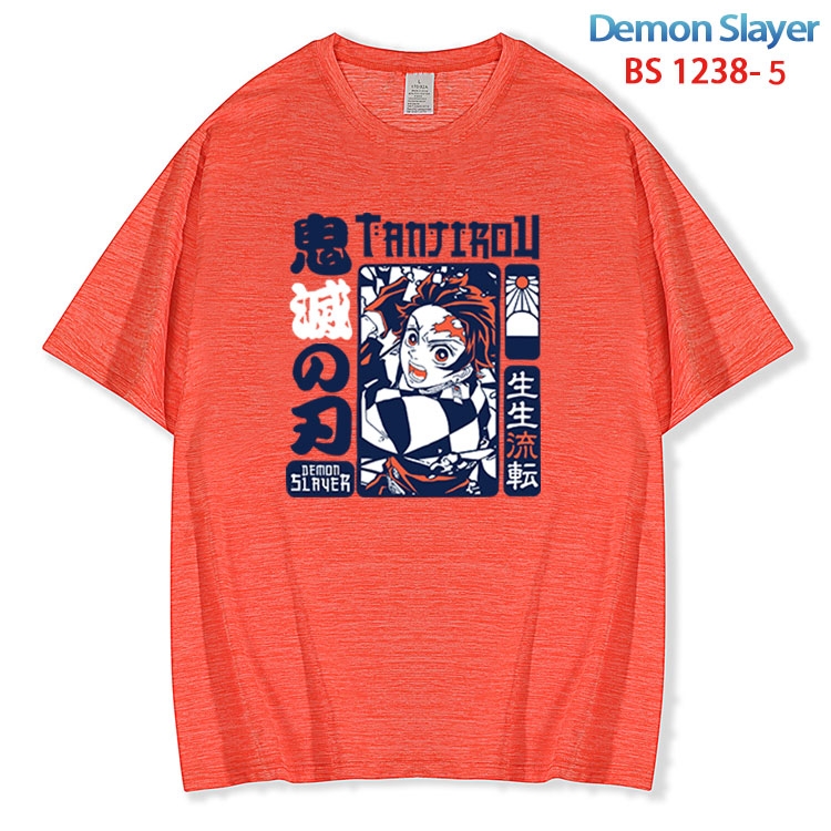 Demon Slayer Kimets  ice silk cotton loose and comfortable T-shirt from XS to 5XL  BS 1238 5