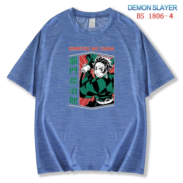 Demon Slayer Kimets  ice silk cotton loose and comfortable T-shirt from XS to 5XL  BS-1806-4